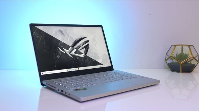 Asus ROG Zephyrus G14. It is the high performance gaming laptop and has most accurate and smooth precision touchpad with long-lasting battery. It has Ryzen 5 CPU with NVIDIA's GeForce GTX 1650 Ti 4GB GDDR6 GPU and 8GB of DDR4 RAM.