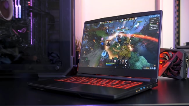 MSI GF63 gaming laptop. It is a thin and lightweight gaming laptop with high performance and disappointing display. It has Intel Core i7 CPU with NVIDIA GeForce GTX 1650 Max-Q 4GB GDDR5 and 16GB of RAM.