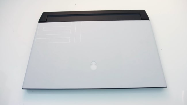The lid of the Dell Alienware gaming laptop is made of the magnesium-alloy.