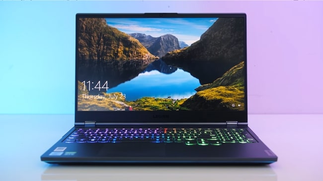 Lenovo Legion 7i laptop, powered by Intel Core i7 CPU with dedicated NVIDIA RTX 2070 8GB GPU and 80Wh battery. A decent laptop for small-scale machine learning programming.