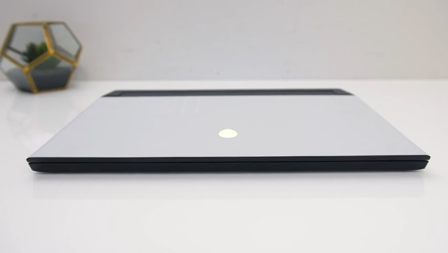 A very clean looking front of Dell Alienware m15 r2 gaming laptop.